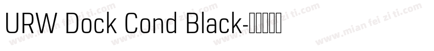 URW Dock Cond Black字体转换